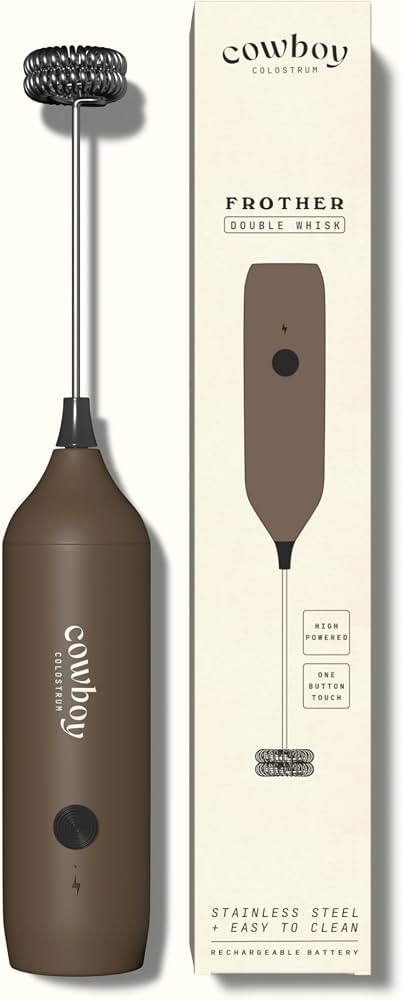 Cowboy Colostrum Handheld Milk Frother \u2013 Rechargeable Electric Whisk Frother Wand for Coffee... | Amazon (US)