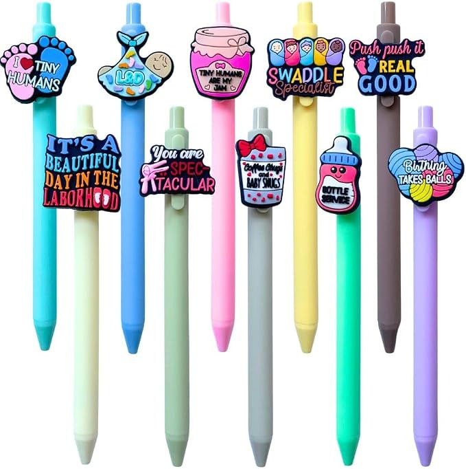 10PC Labor & Delivery Pens Funny Sayings Swaddle Specialist Obgyn Maternity Postpartum I&D OB Nur... | Amazon (US)
