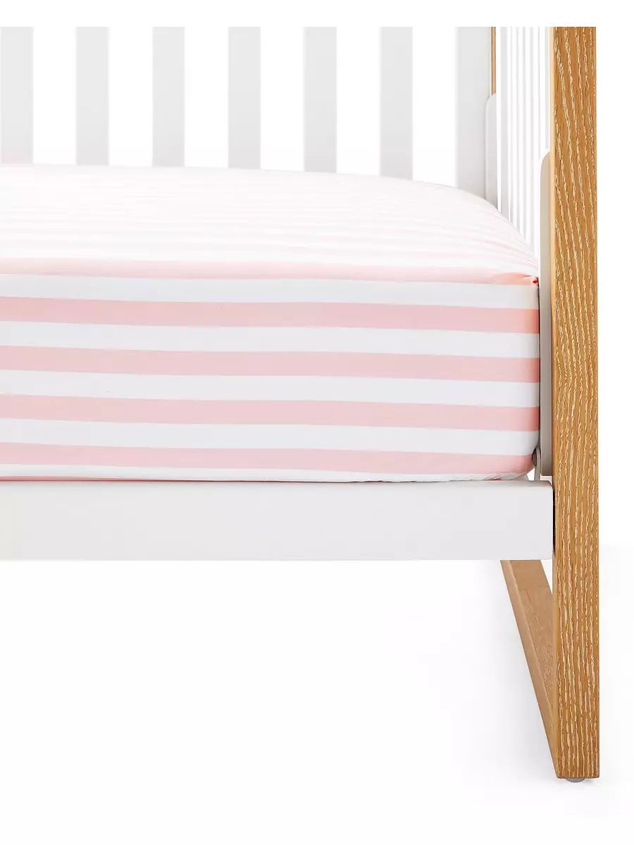 Beach Club Stripe Crib Sheet | Serena and Lily