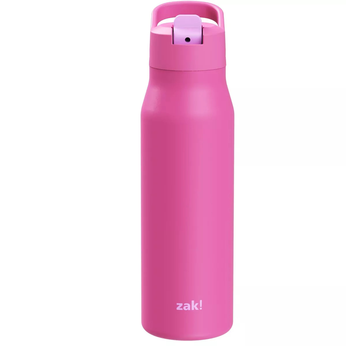 Zak Designs 20oz Double Walled Stainless Steel Tranquility Straw Water Bottle | Target