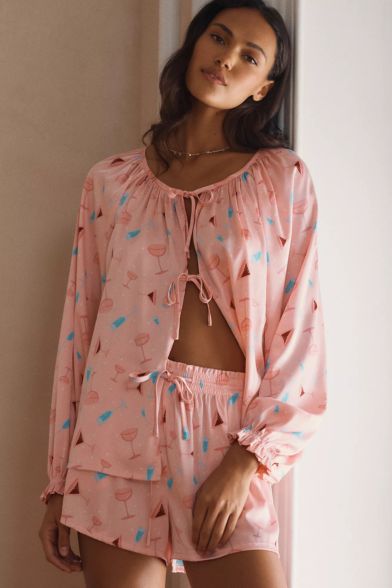 Beach Riot Brianne Top & Brixy Shorts Pajama Set | Anthropologie (US)