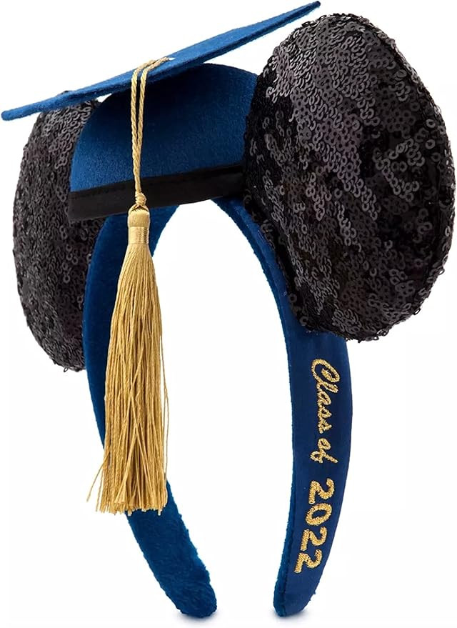DisneyParks Disney Parks Exclusive - Minnie Mickey Ears Headband - 2022 Graduation Cap, Blue | Amazon (US)