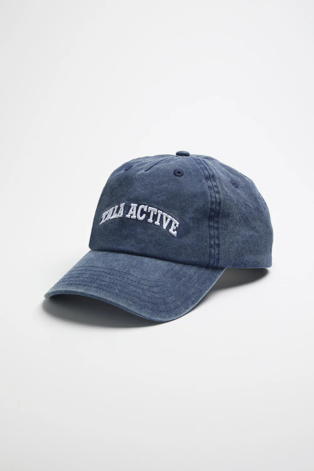 TALA Active Embroidered Cap - Washed Denim | TALA (UK)