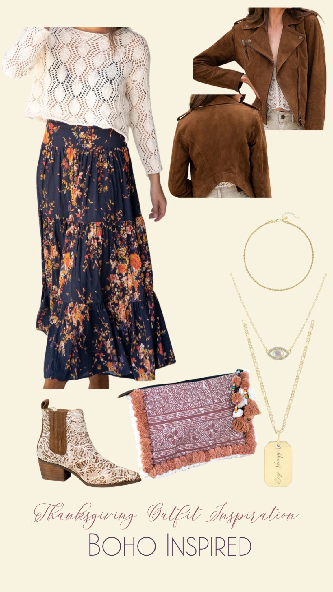  🌿 Thanksgiving Day Boho Inspired outfit. 

🪬Embrace the spirit of gratitude in boho-chic vibes this Thanksgiving

✨ Healing from the past, thriving in the present, and celebrating love at any age. Join the journey!

 #BohoThanksgiving #HealingJourney #HippieSoul #CrystalMagic #PlantLovers #DivorceToJoy #BohoStyle 

#LTKHoliday #LTKover40 #LTKCyberWeek