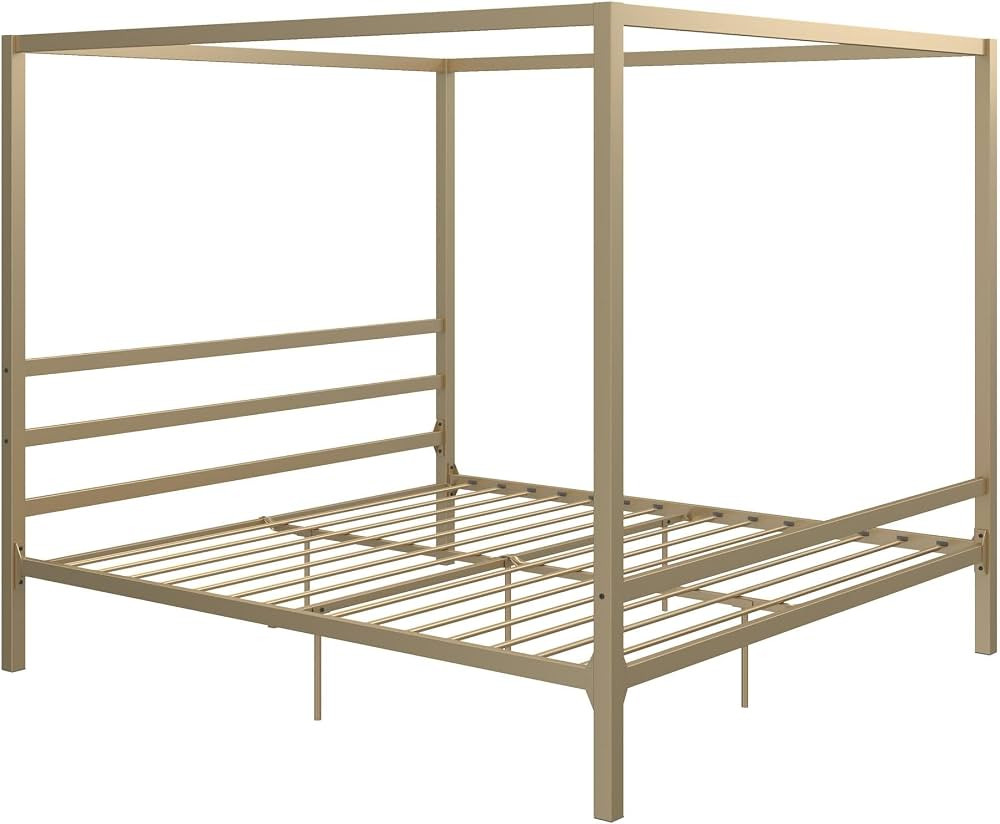 DHP Modern Metal Canopy Platform Bed with Minimalist Headboard and Four Poster Design, Underbed S... | Amazon (US)