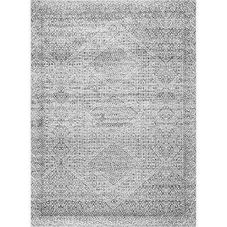 nuLOOM Davidson Gray 3 ft. x 5 ft. Machine Washable Abstract Tribal Indoor Area Rug-BIRV12A-305 -... | The Home Depot