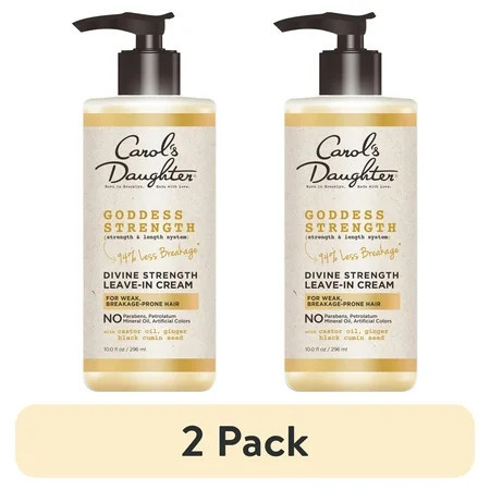 (2 pack) Carol s Daughter Goddess Divine Strength Leave In Conditioner with Castor Oil 10 fl oz | Walmart (US)