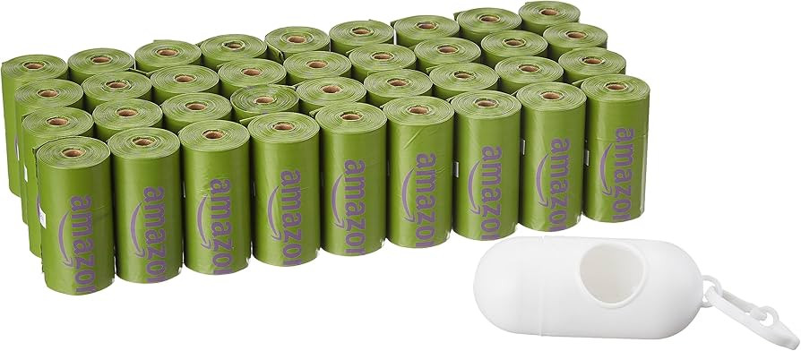 Amazon Basics Dog Poop Bags with Dispenser, 540 Count, Enhanced for Guaranteed Leakproof, Lavende... | Amazon (US)