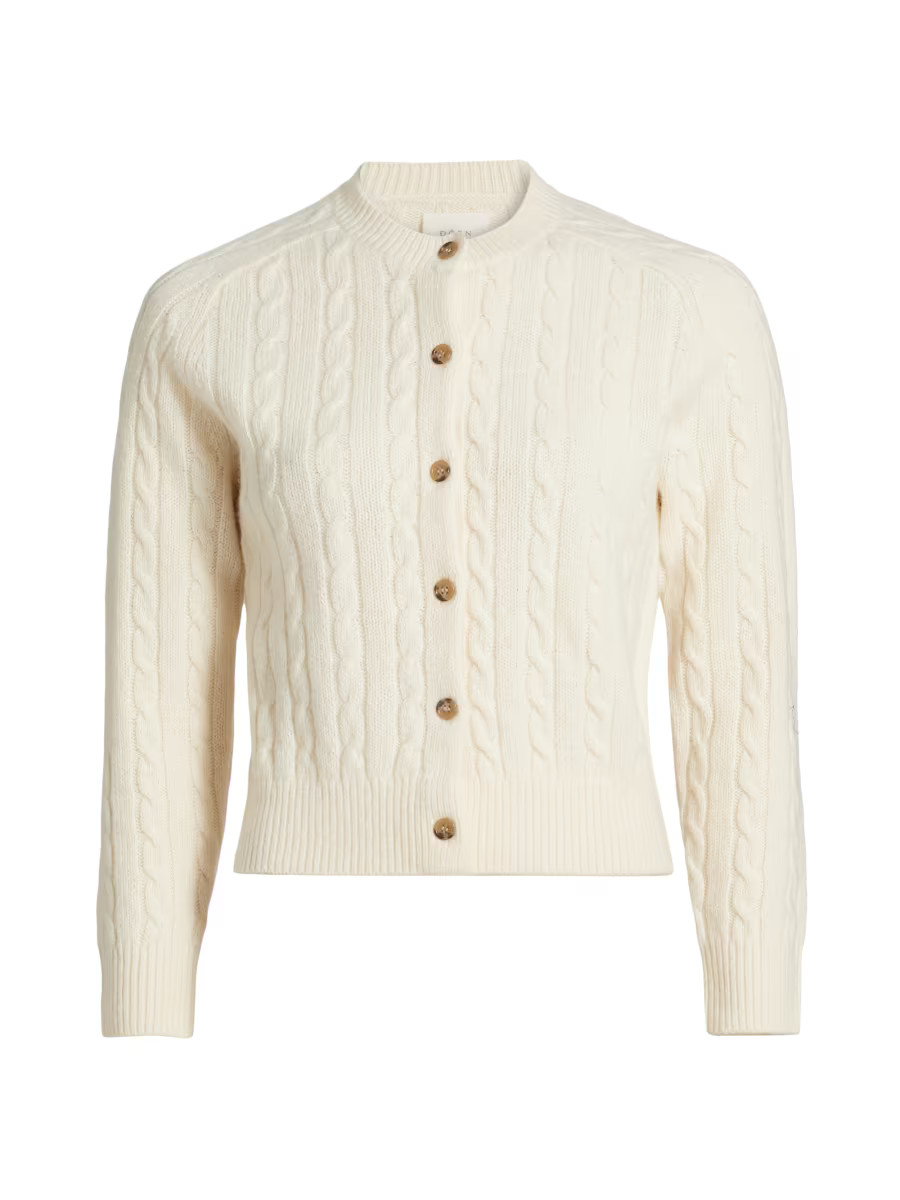 Penrose Cable-Knit Cardigan | Saks Fifth Avenue