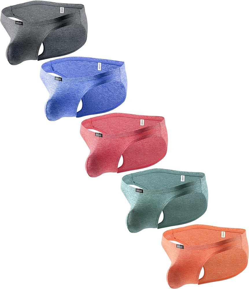 IKINGSKY Men's Pouch Bikini Underwear Sexy Low Rise Bulge Mens Briefs | Amazon (US)