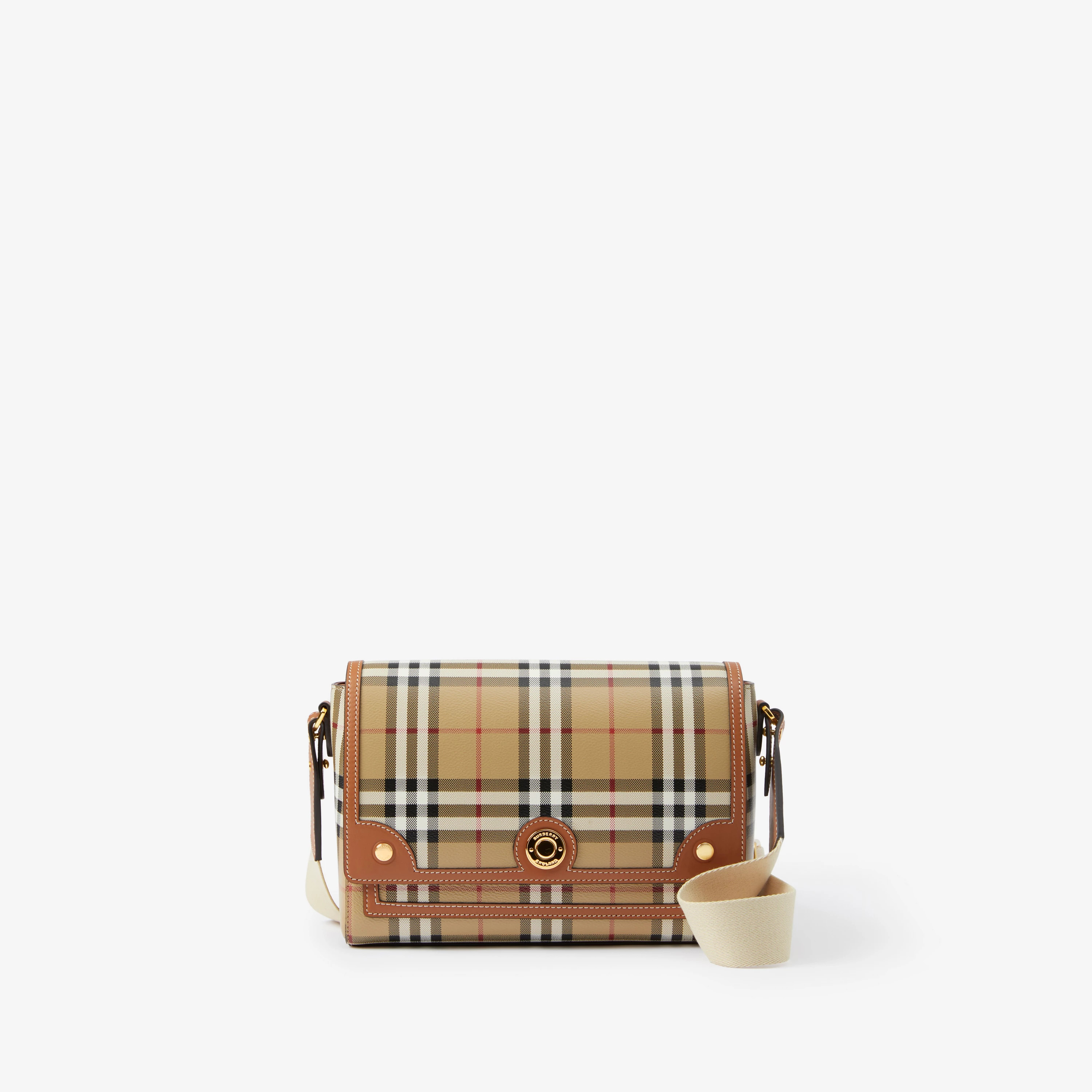 Note Bag in Briar brown - Women, Vintage Check | Burberry® Official | Burberry (US)