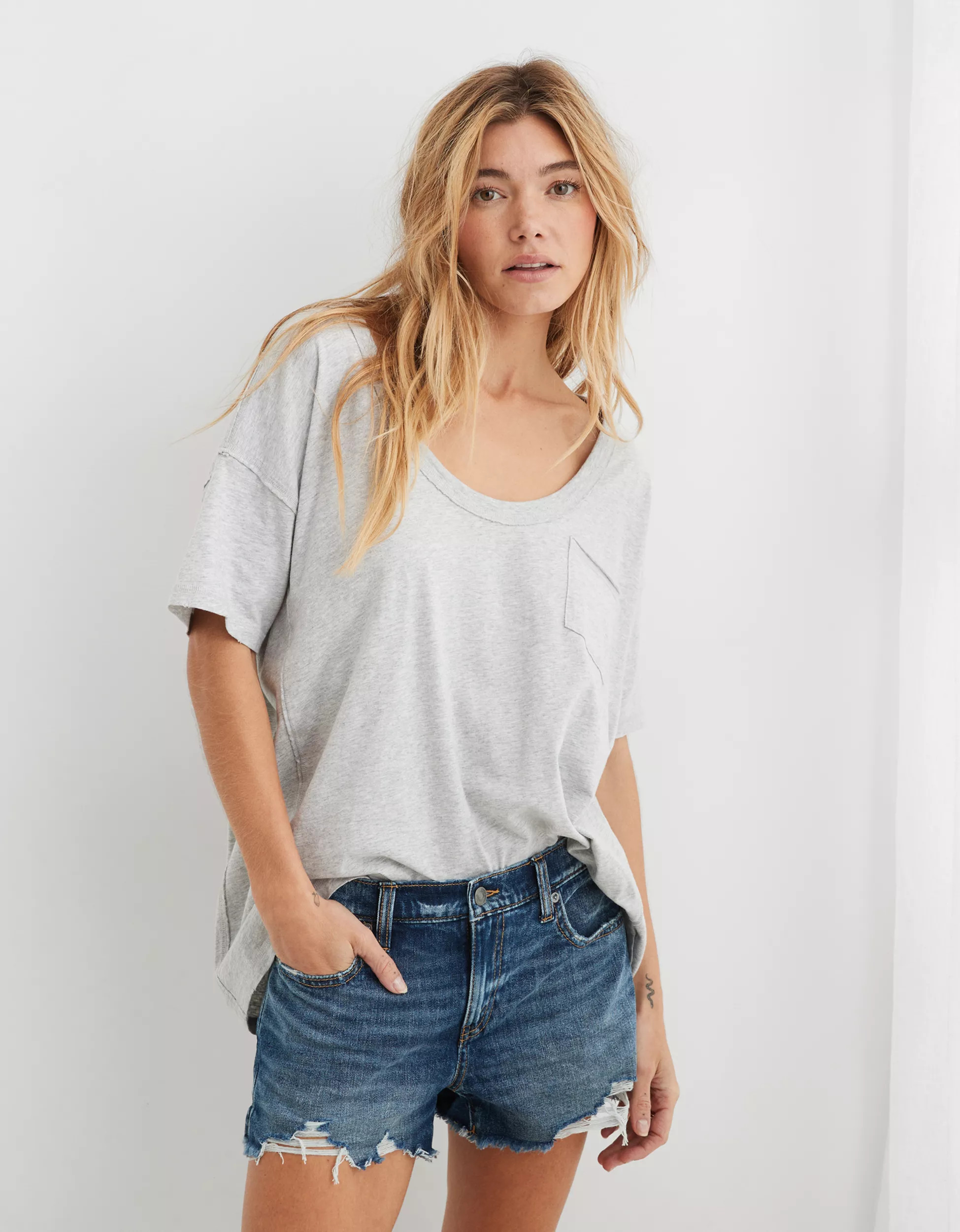 Aerie Daydream Denim Short | Aerie