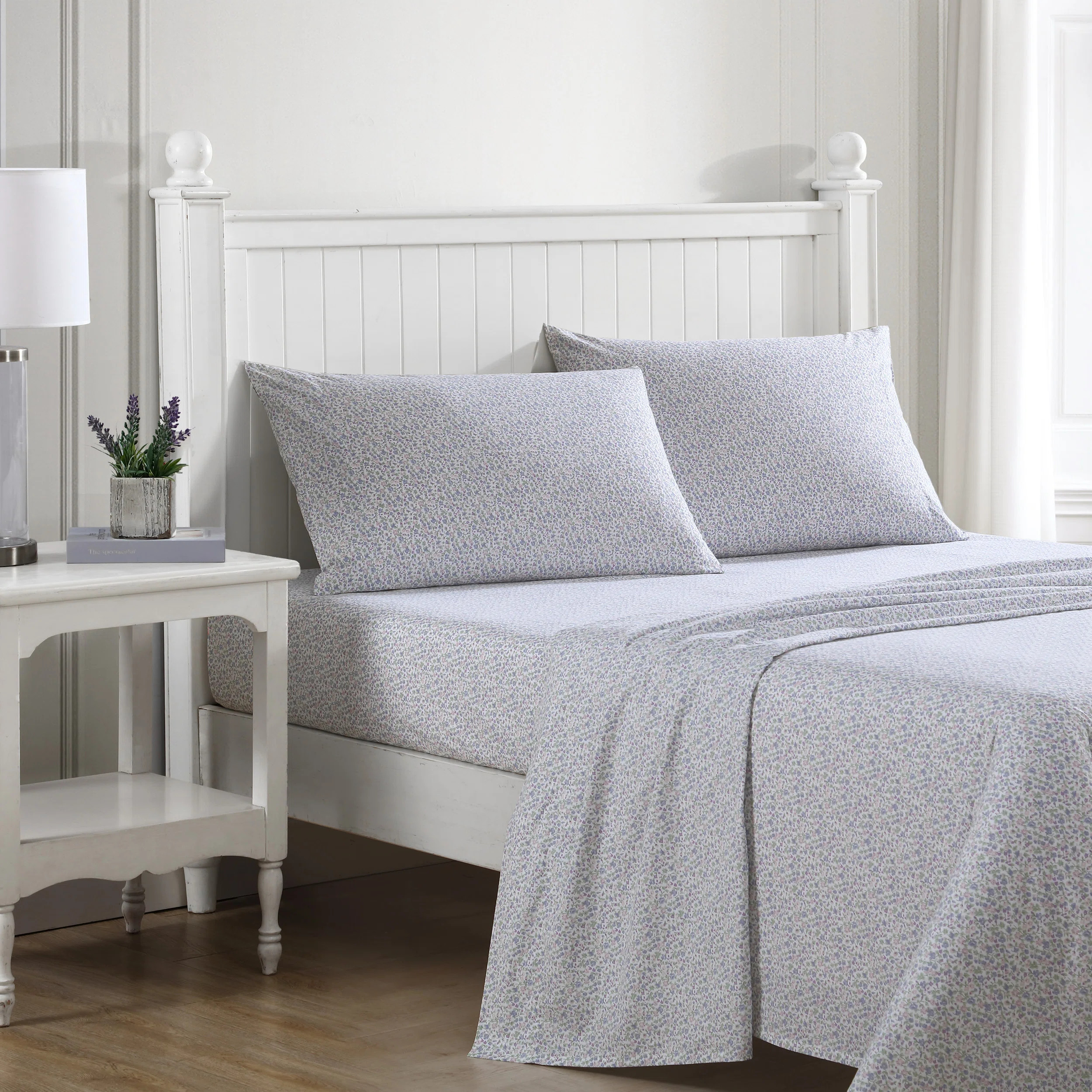 Laura Ashley Printed Cotton Percale Sheet Set | Wayfair North America