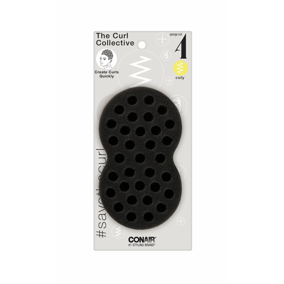Conair Curl Collective Curl 4 Coily Sponge | Target