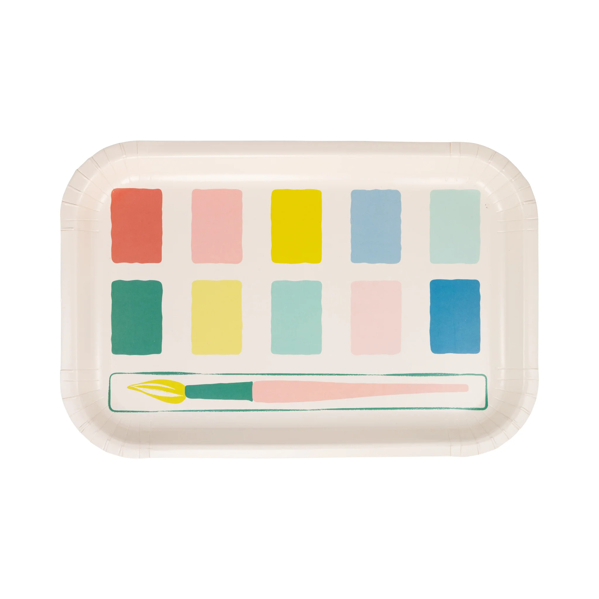 Paint Palette Shaped Paper Plate | My Mind's Eye