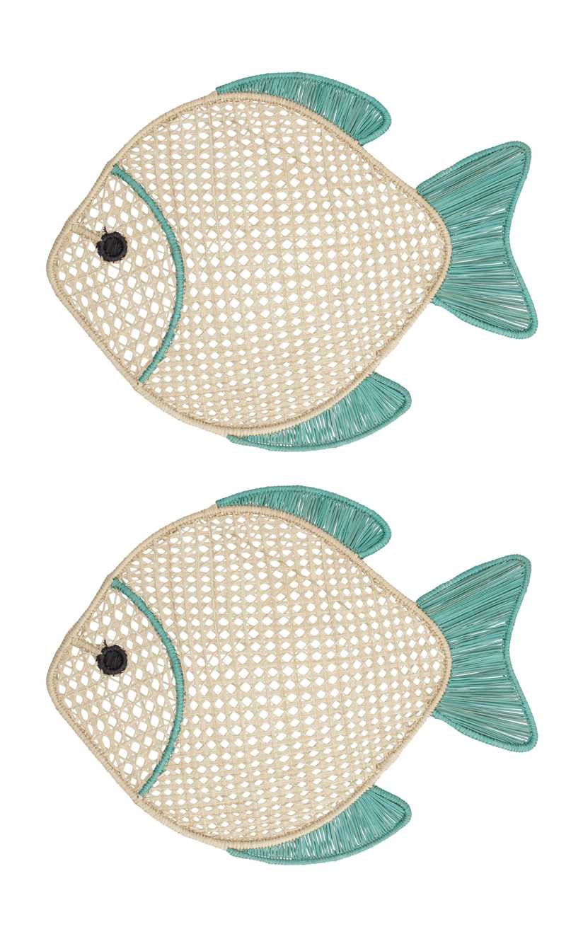 Set of 2 Fish Placemat | Moda Operandi Global
