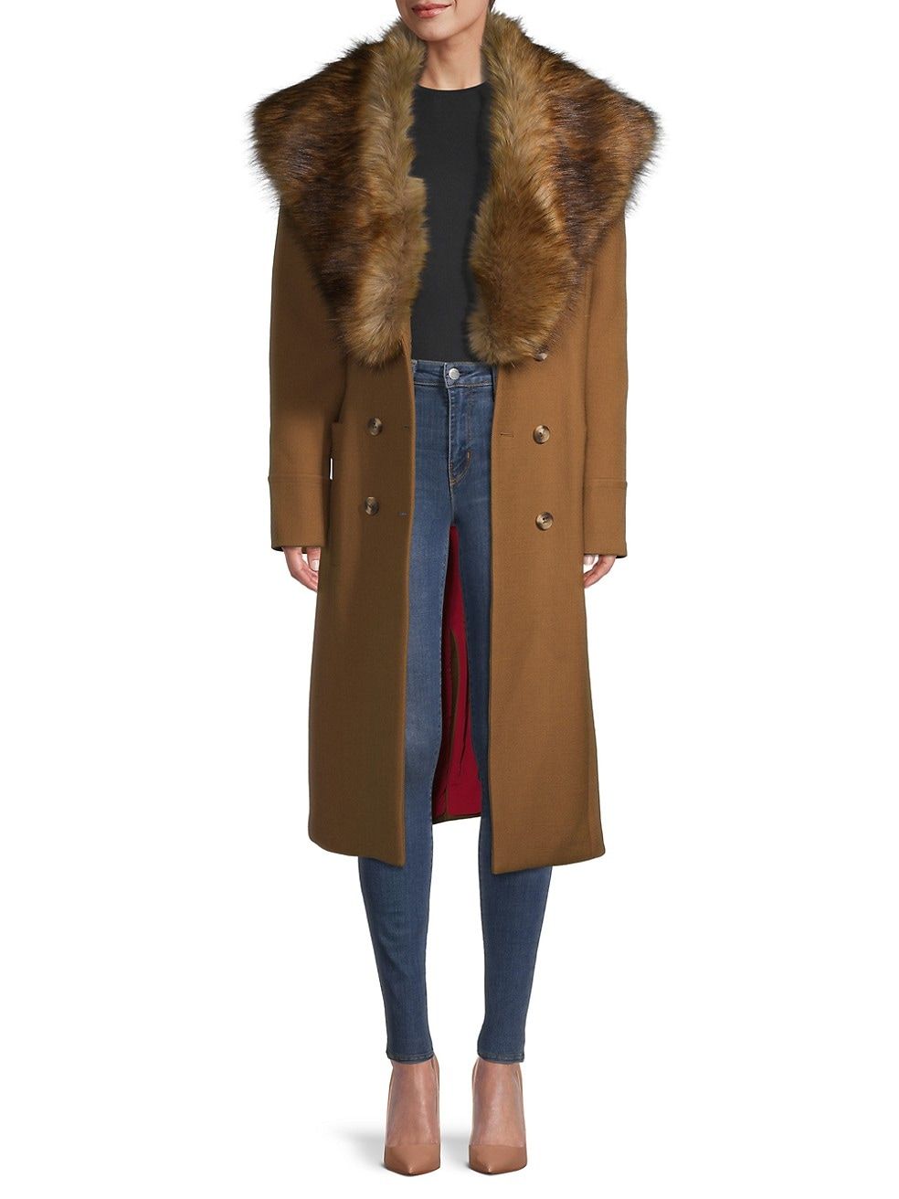 Undra Celeste The Wonder Faux Fur Wool Coat | Saks Fifth Avenue