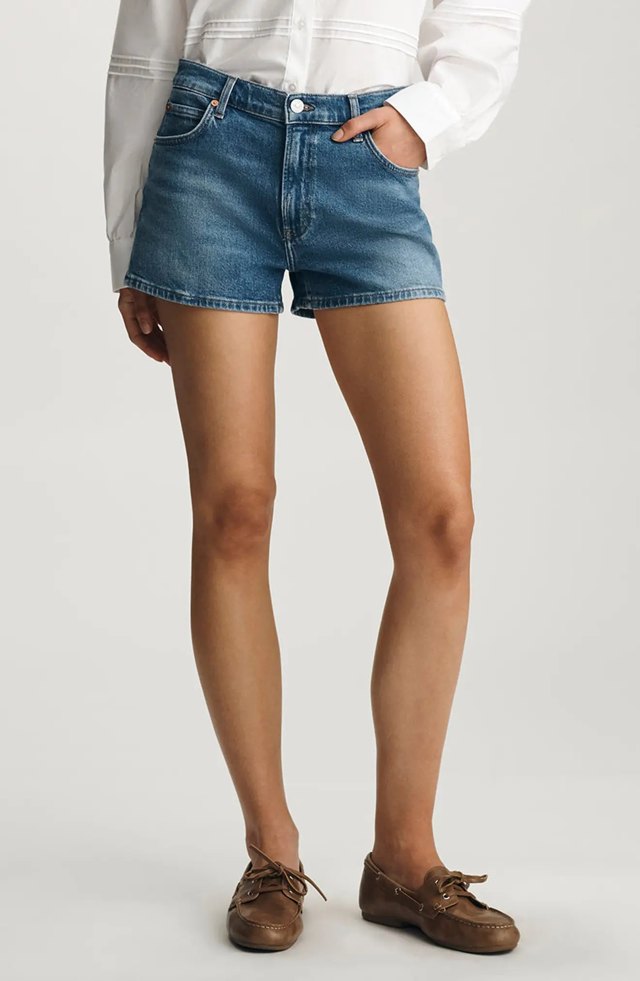 Garcia Mid Rise Denim Mini Shorts (Women) | Nordstrom | Nordstrom