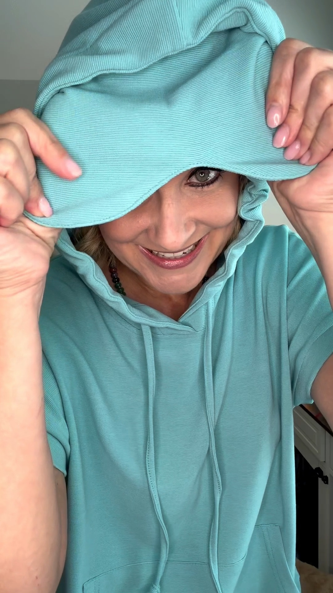 🙋🏼‍♀️Listen up ladies, this had to have been designed by a mom. Sometimes we just need five minutes to ourselves. This hoodie has a built-in sleep mask and is also perfect to have on an airplane while you’re traveling. I sized up to a medium for a little bit more of an oversized fit. ￼￼

#LTKselfcare #LTKOver40 #LTKmomlife