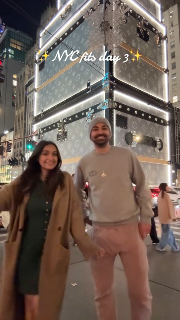 NYC fit check! I’m wearing a size small in the dress and sweater jacket! 

#LTKTravel #LTKFindsUnder100 #LTKStyleTip