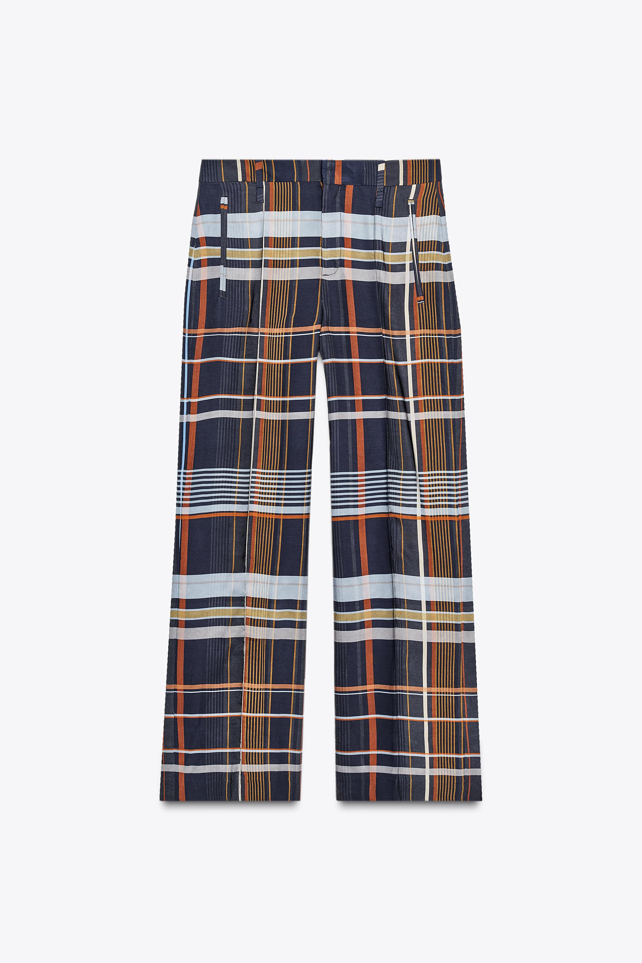 ZW COLLECTION PLAID PANTS | Zara US