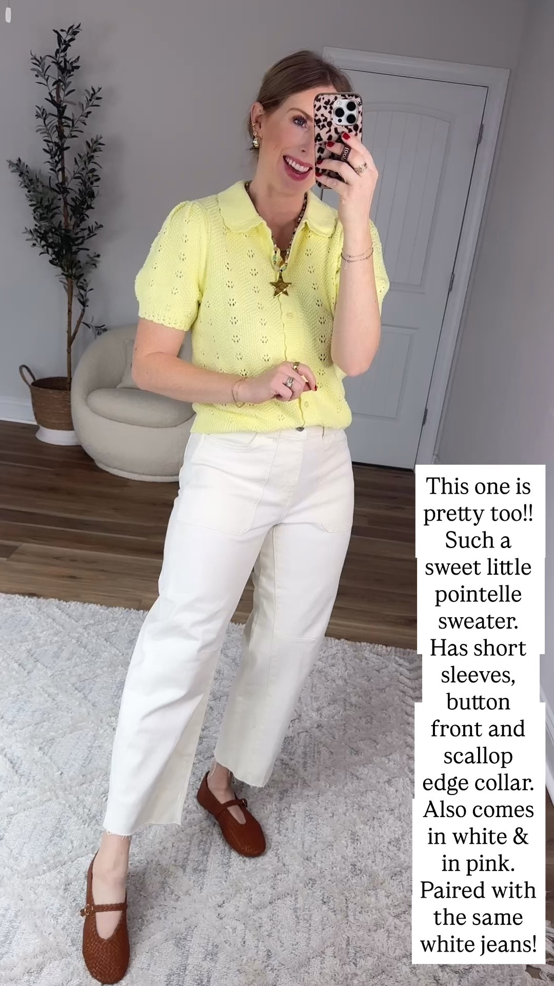 Walmart try on, Walmart fashion, white jeans, yellow sweater 

#LTKmomlife #LTKootd