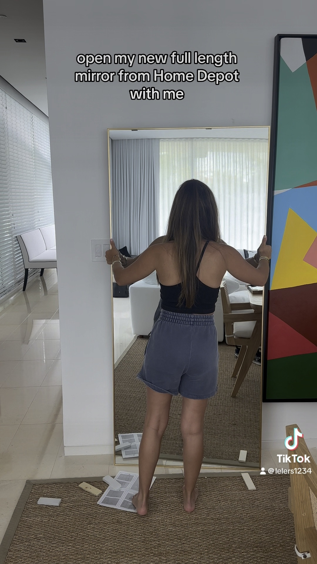 Full length mirror from the Home Depot. I have one in gold & one in black hanging in my hallway! 

#LTKHome #LTKFamily