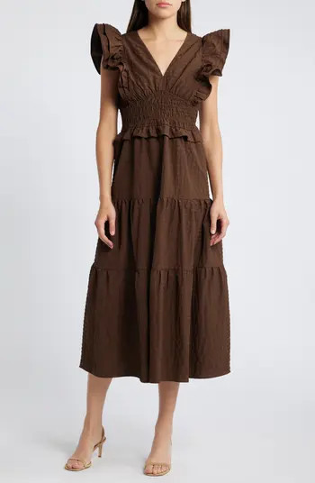 Ruffle Midi Dress | Nordstrom