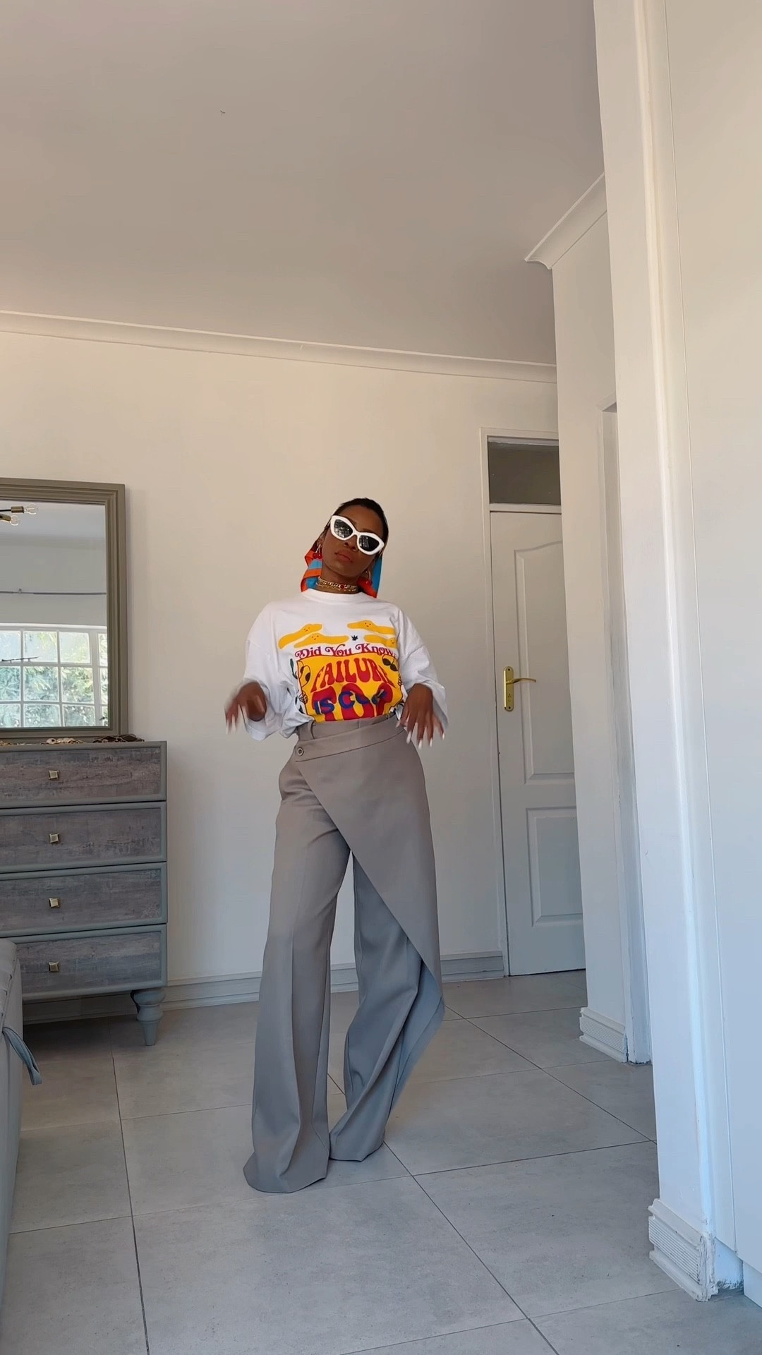 OOTD: Wrap front trousers + oversized graphic T-shirt

#LTKSeasonal #LTKStyleTip #LTKSummerEdit