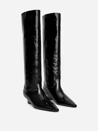 Stiefel aus glänzendem Leder | Arket EU