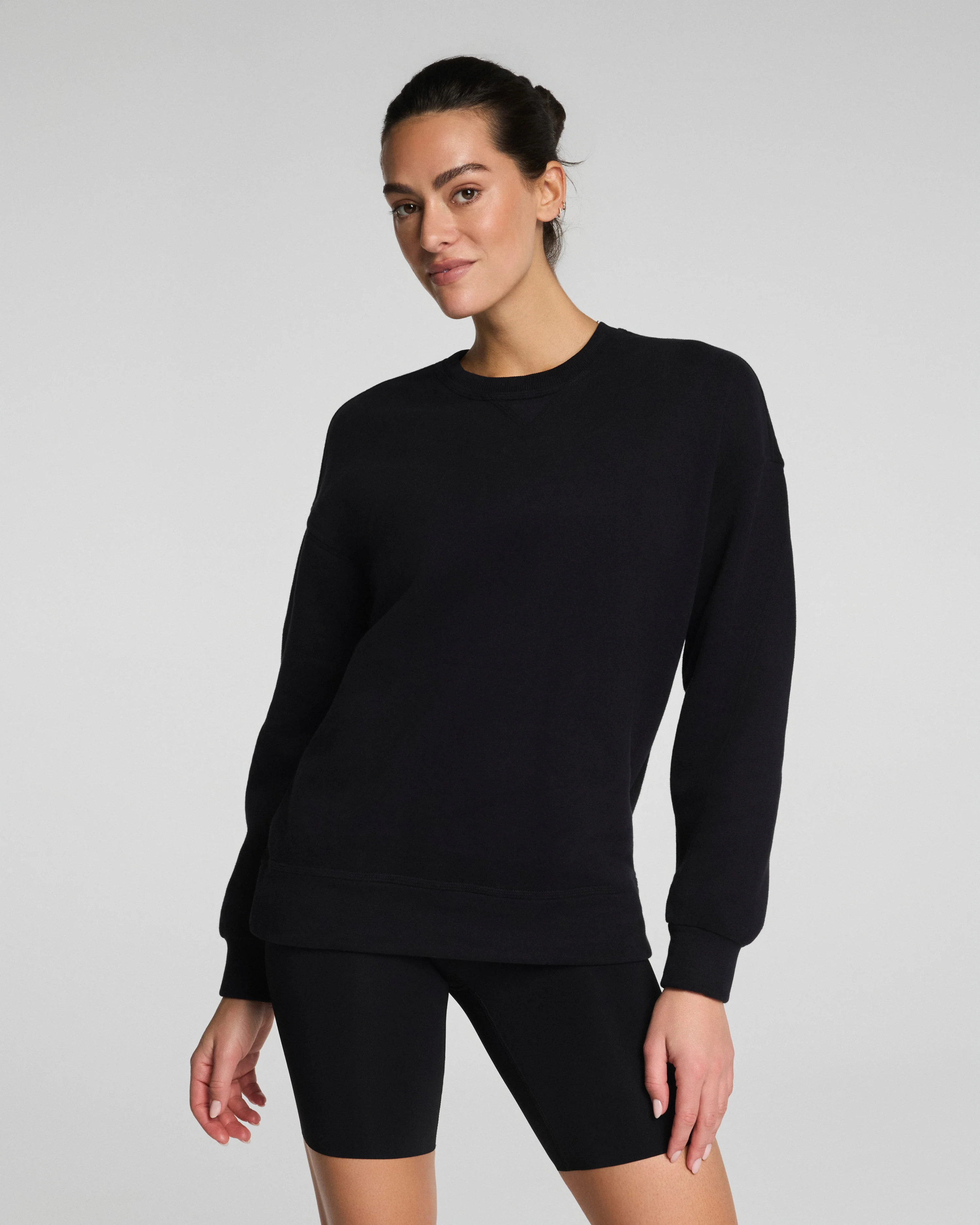 SPANX® BoostUpCotton Fleece Crewneck Tunic | Spanx