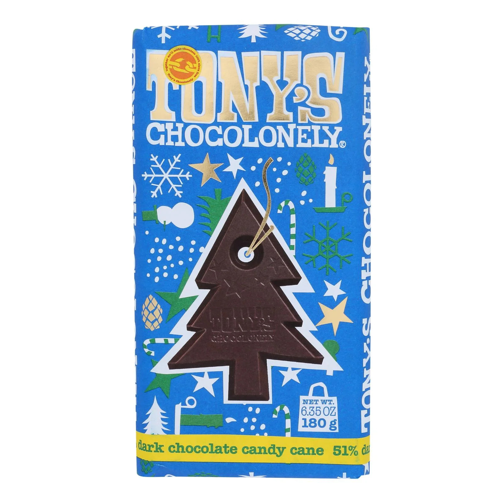 Tony's Chocolonely - Bar Chocolate Dark Candy Cn 51% - Case of 15-6.35 OZ | Walmart (US)