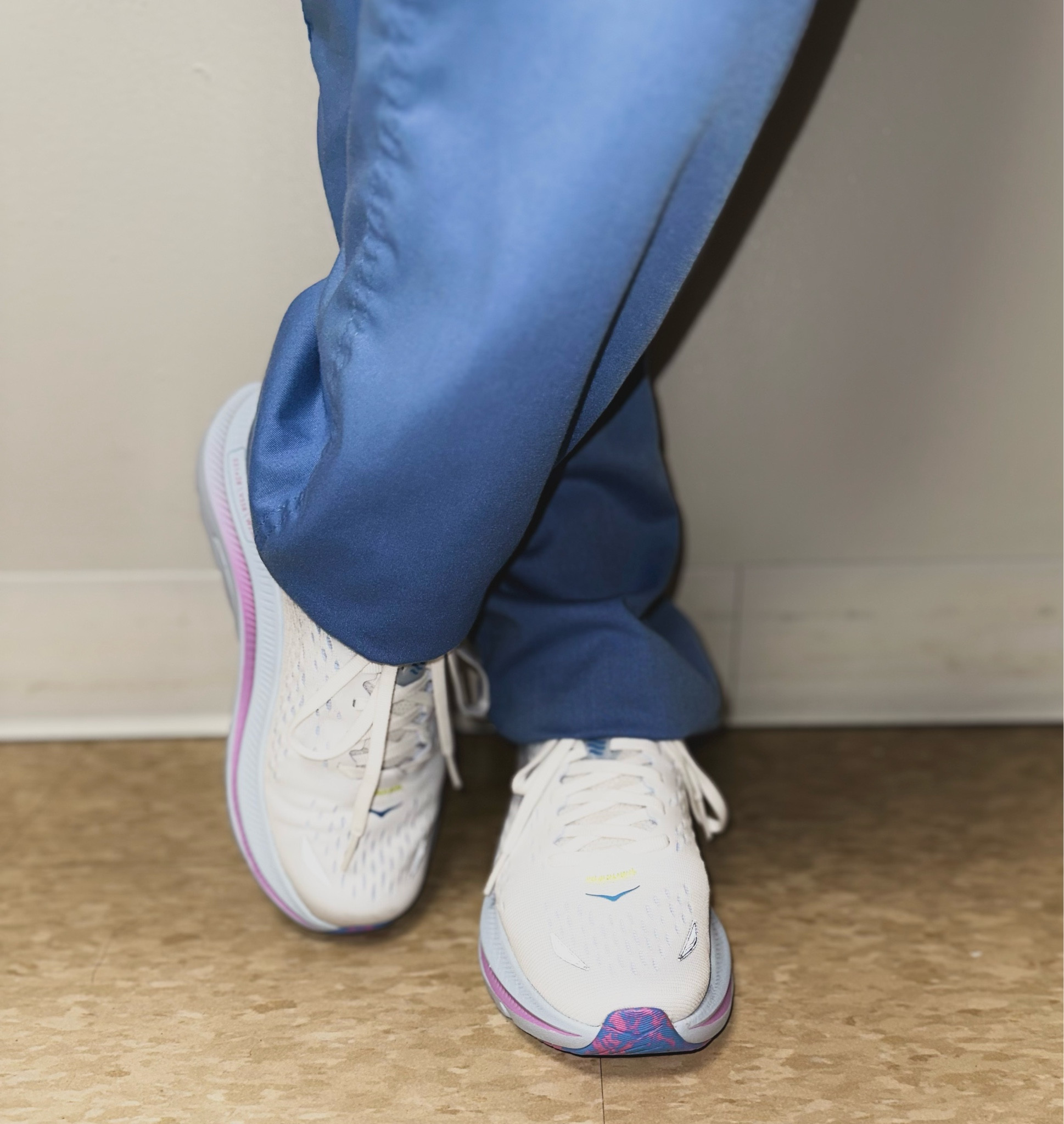 Finally got a pair of HOKAS for the hospital and I’m loving! They have a lot of cushion and run TTS!! Wearing these Kawanas that match my scrubs

#LTKfit #LTKshoecrush #LTKworkwear