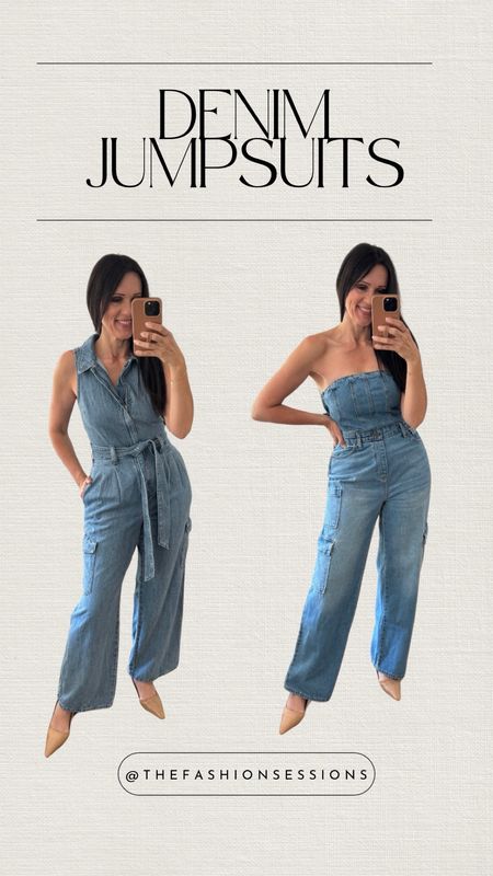 What do we think? Are we here for denim jumpsuits with some sass? Would be perfect for a girls trip or concert!

Sizing:
Wearing small in both 



#LTKover40 #LTKfindsunder50 #LTKFestival