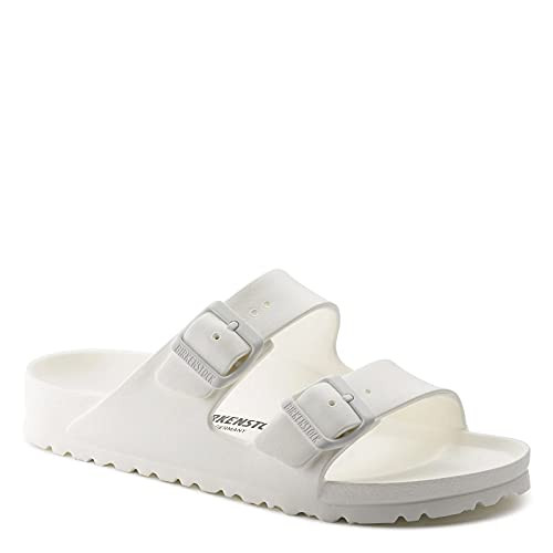 Birkenstock Unisex Arizona Essentials EVA Sandal White 37 N EU | Amazon (US)