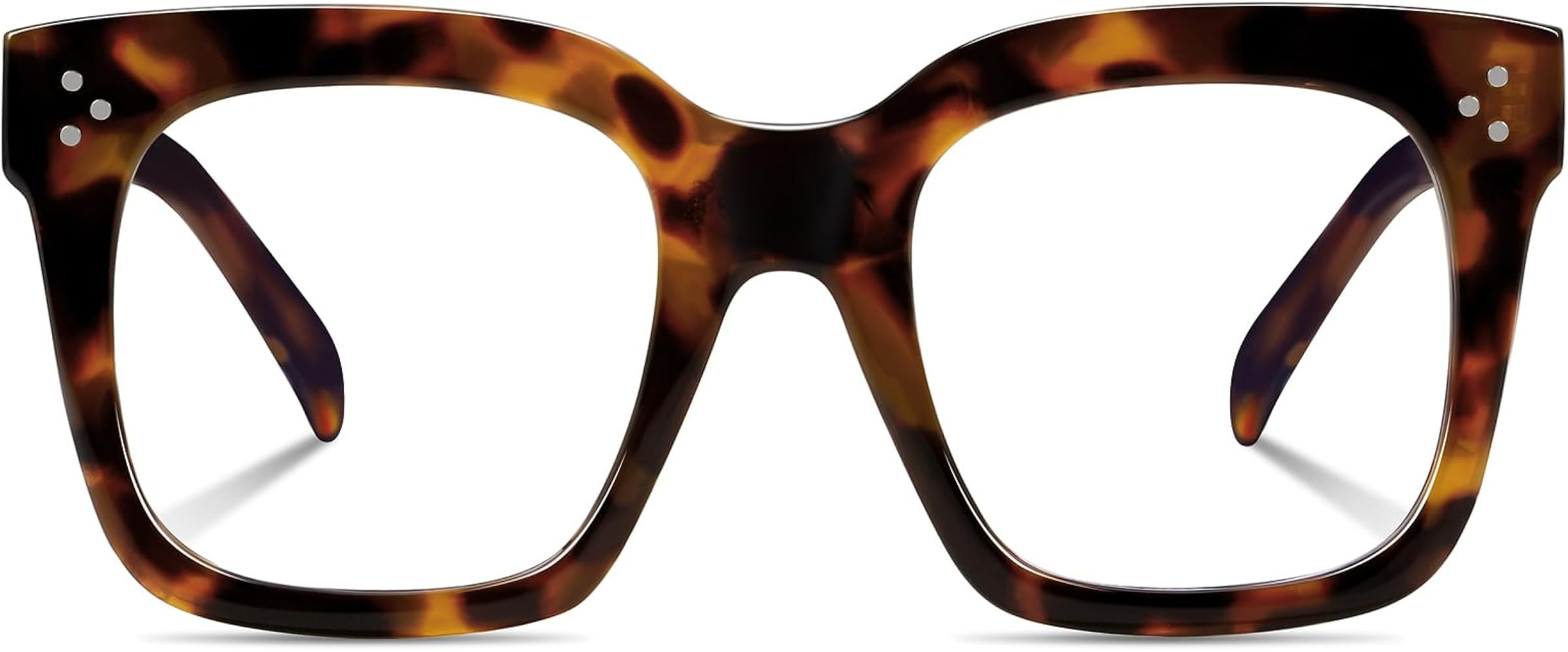 Ovresized Blue Light Blocking Glasses for Women Men Square Computer TV Eyeglasses | Amazon (US)