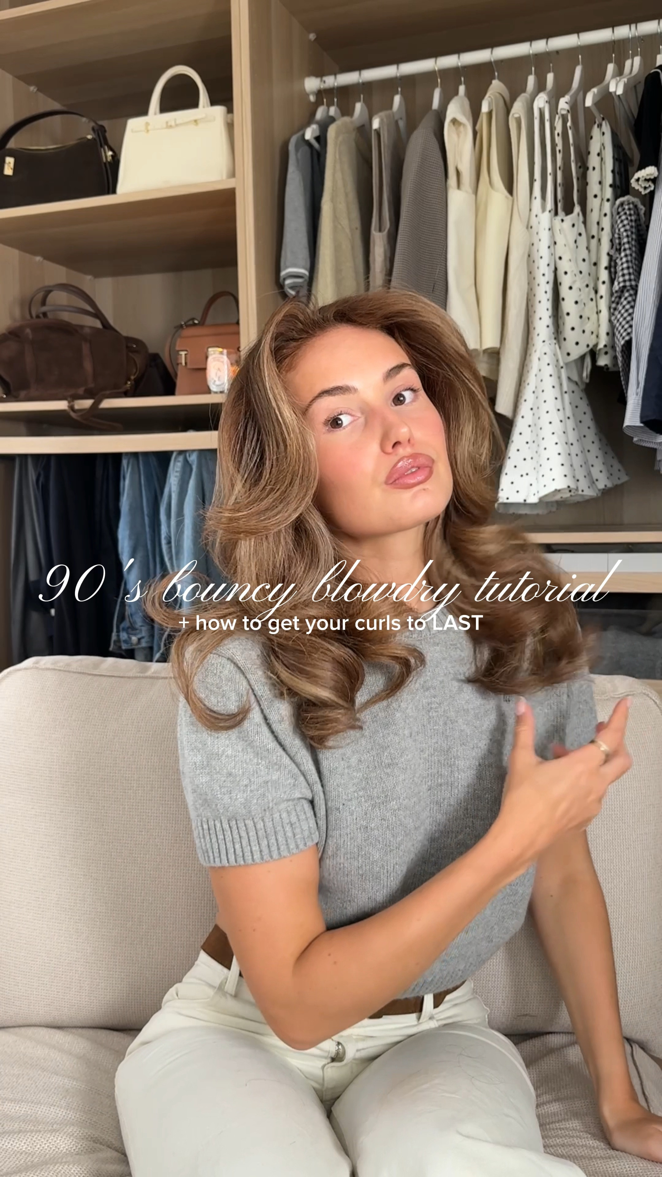 bouncy blow dry, 90s bouncy blowout tutorial, long lasting curls, colour wow foam, kerastase oil, gisou styling cream, beauty works aeris styler, Dyson airwrap 

#LTKbeauty #LTKuk