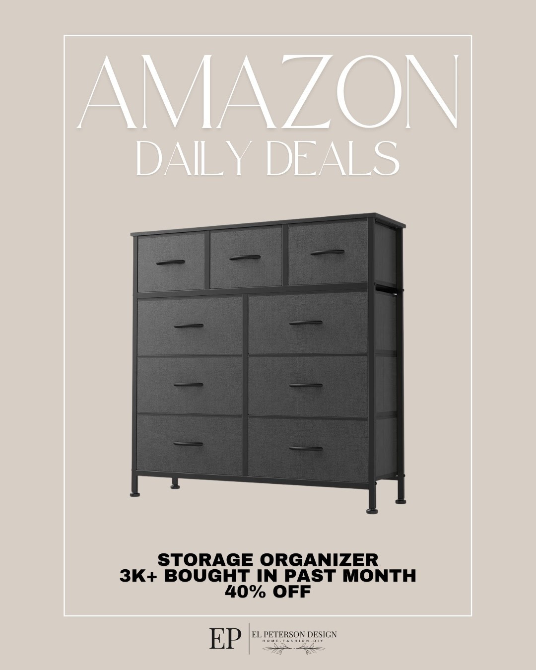 Amazon Daily Deals
Storage organizer 

#LTKSaleAlert #LTKHome