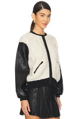 Fionn Jacket in Black Cream | Revolve Clothing (Global)