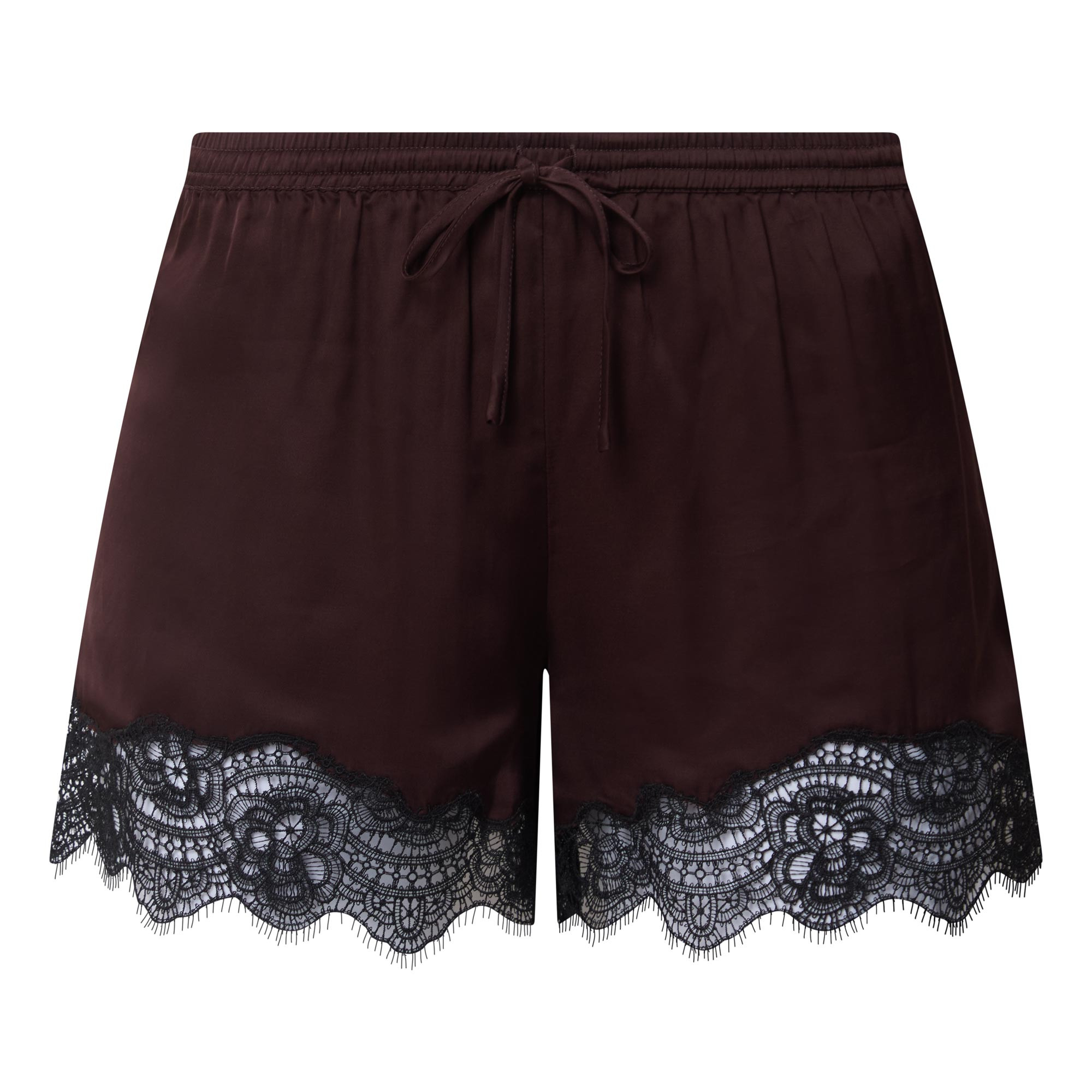 ALIGNE Linette Lace Trim Shorts - Chocolate | Brown Thomas (IE)
