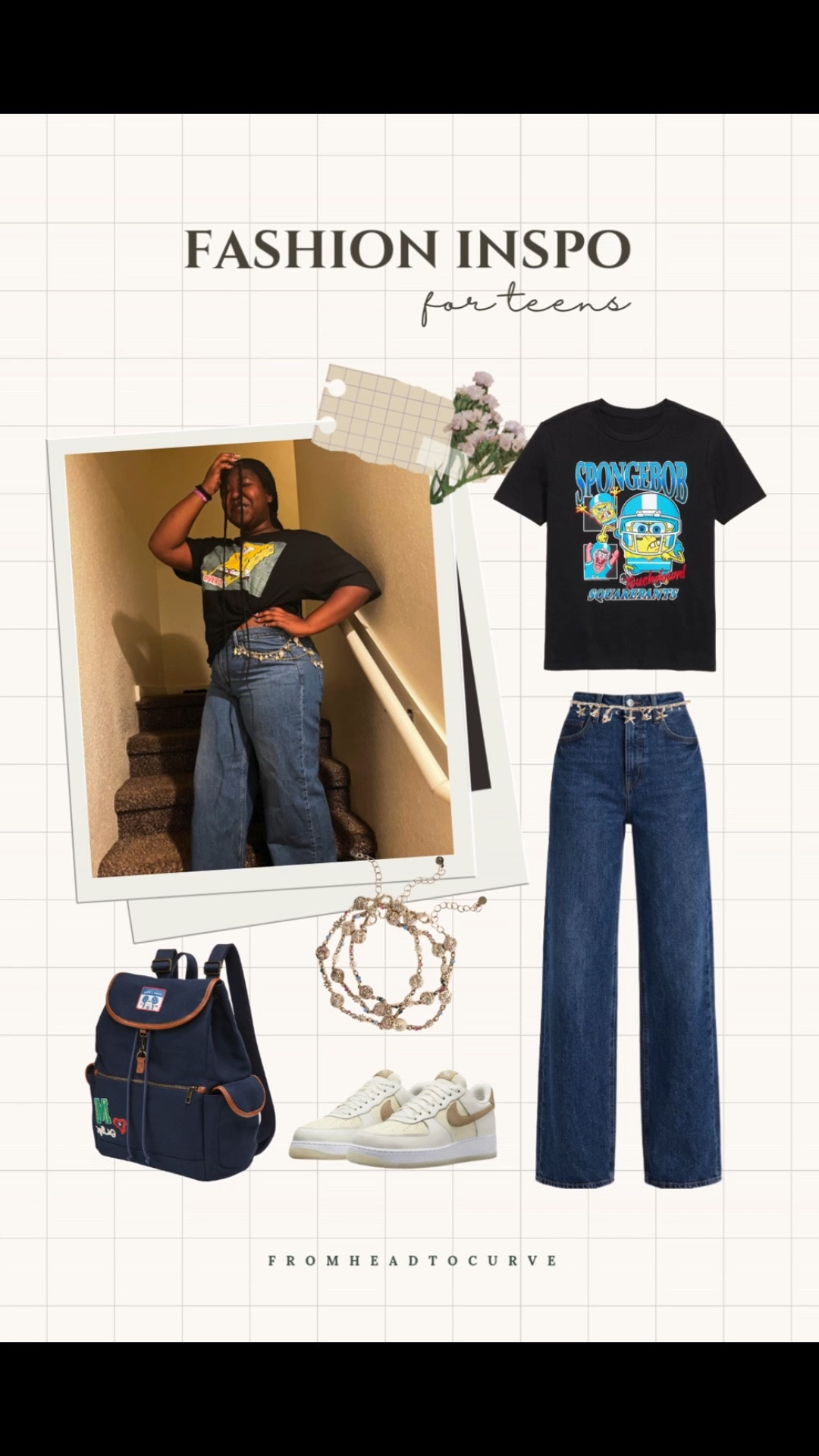 Easy & affordable Streetwear Back to School look for teens — Baggy jeans, graphic tee, sneakers & the cutest backpack — an easy everyday fit with that cool-girl edge. 🎸✨

High school back to school outfit. Back to school teens. Affordable back to school shopping. Jeans for teens. School looks for teens.

#LTKootd #LTKKids #LTKmomlife