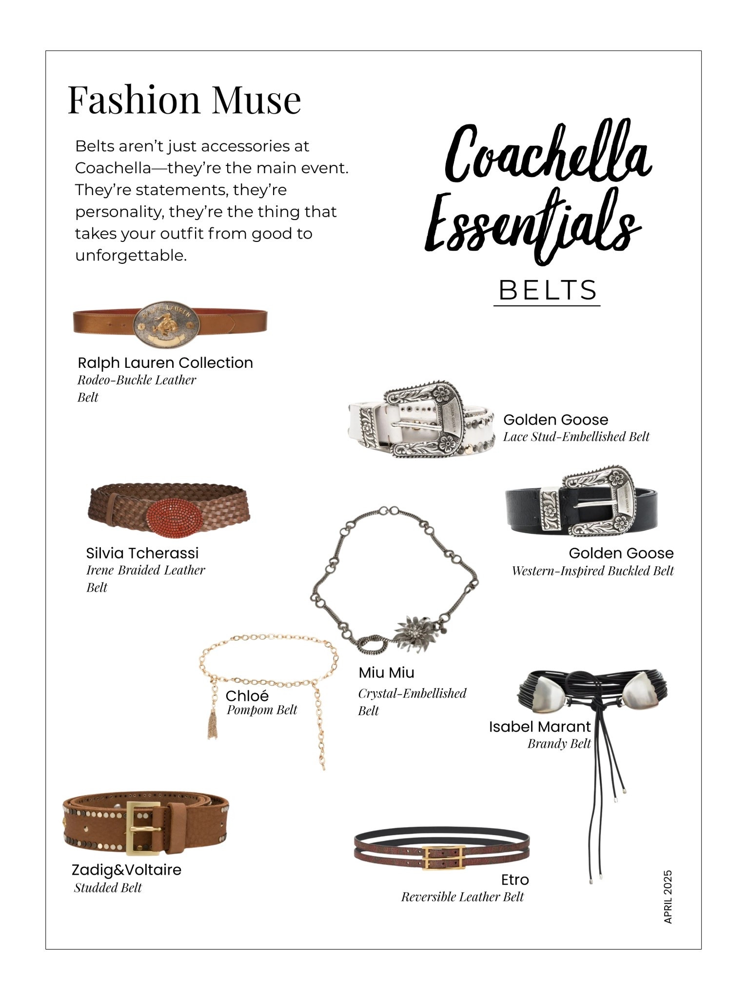 Coachella Essentials: Belts

Where to shop for Coachella, fashion finds, festival style, western style, Coachella fashion, boho style, accessories 


#LTKSeasonal #LTKStyleTip #LTKFestival