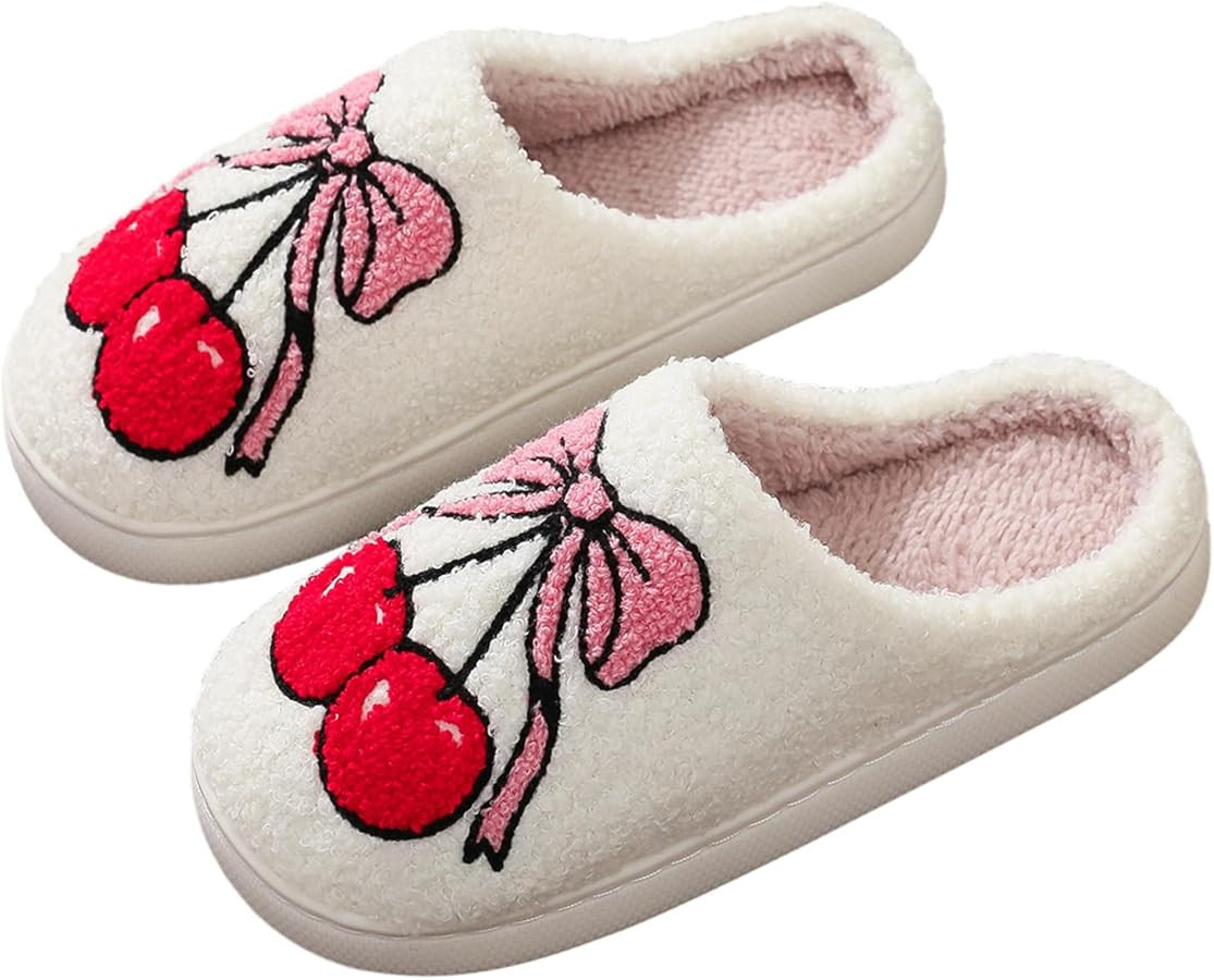 Adisputent Fluffy Slippers For Women Men Warm Cozy Plush Fuzzy Cushion Slippers Slip-on House Sli... | Amazon (US)