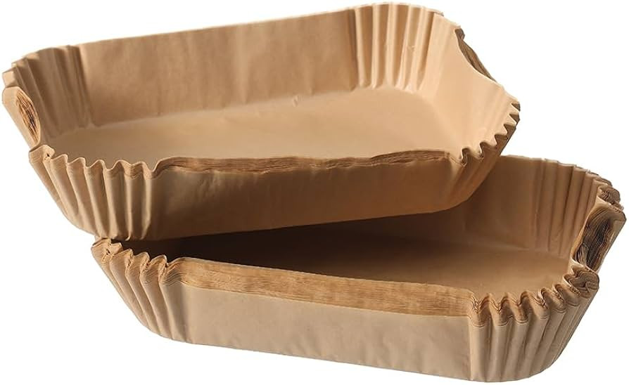 Air Fryer Liners Disposable Rectangular.100pcs Virgin Pulp Parchment Paper for 4qt-6qt Air Fryer.... | Amazon (US)