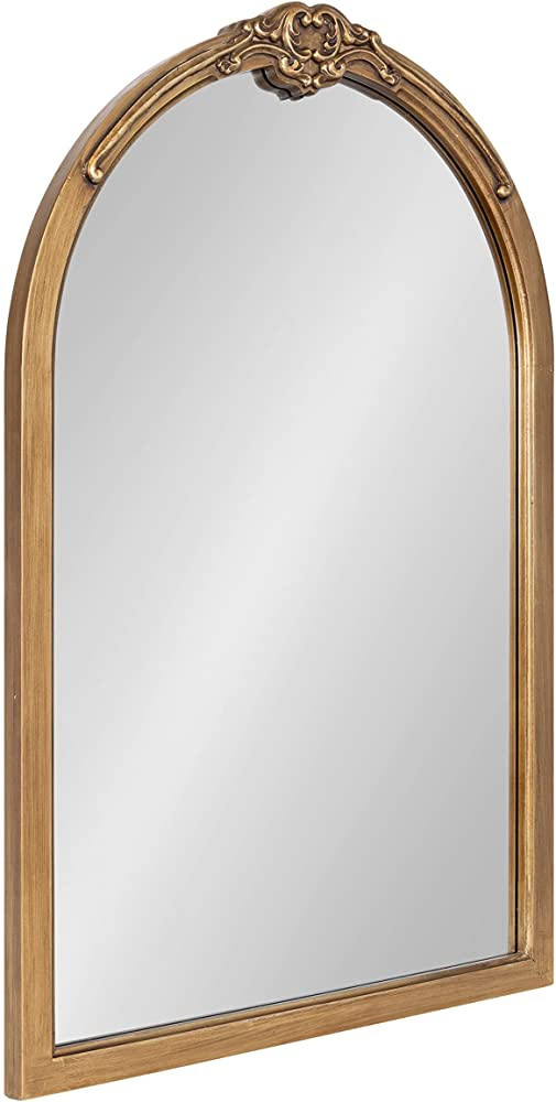 Kate and Laurel Astrid Traditional Decorative Arch Mirror with Antique Gold Finish and Ornate Fra... | Amazon (US)