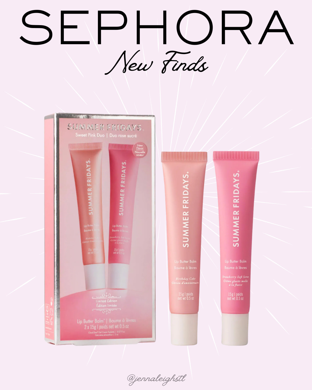 Sweet, glossy, and perfect for summer 💕 the new Summer Fridays Sweet Pink Duo at Sephora. 

 #LTKSeasonal #LTKMidsize #LTKBeauty