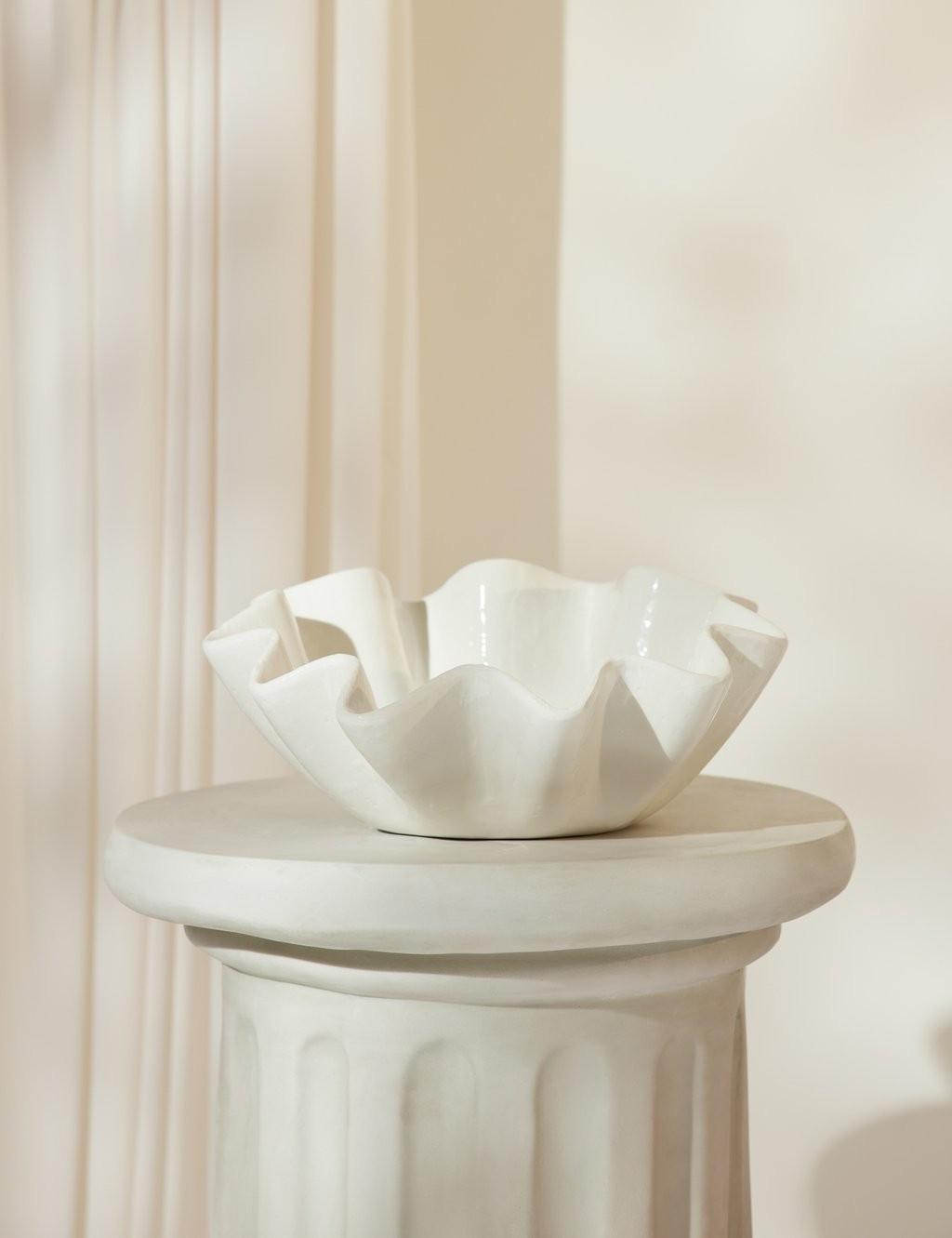 Regina Andrew Ruffle Ceramic Bowl | Lulu and Georgia 