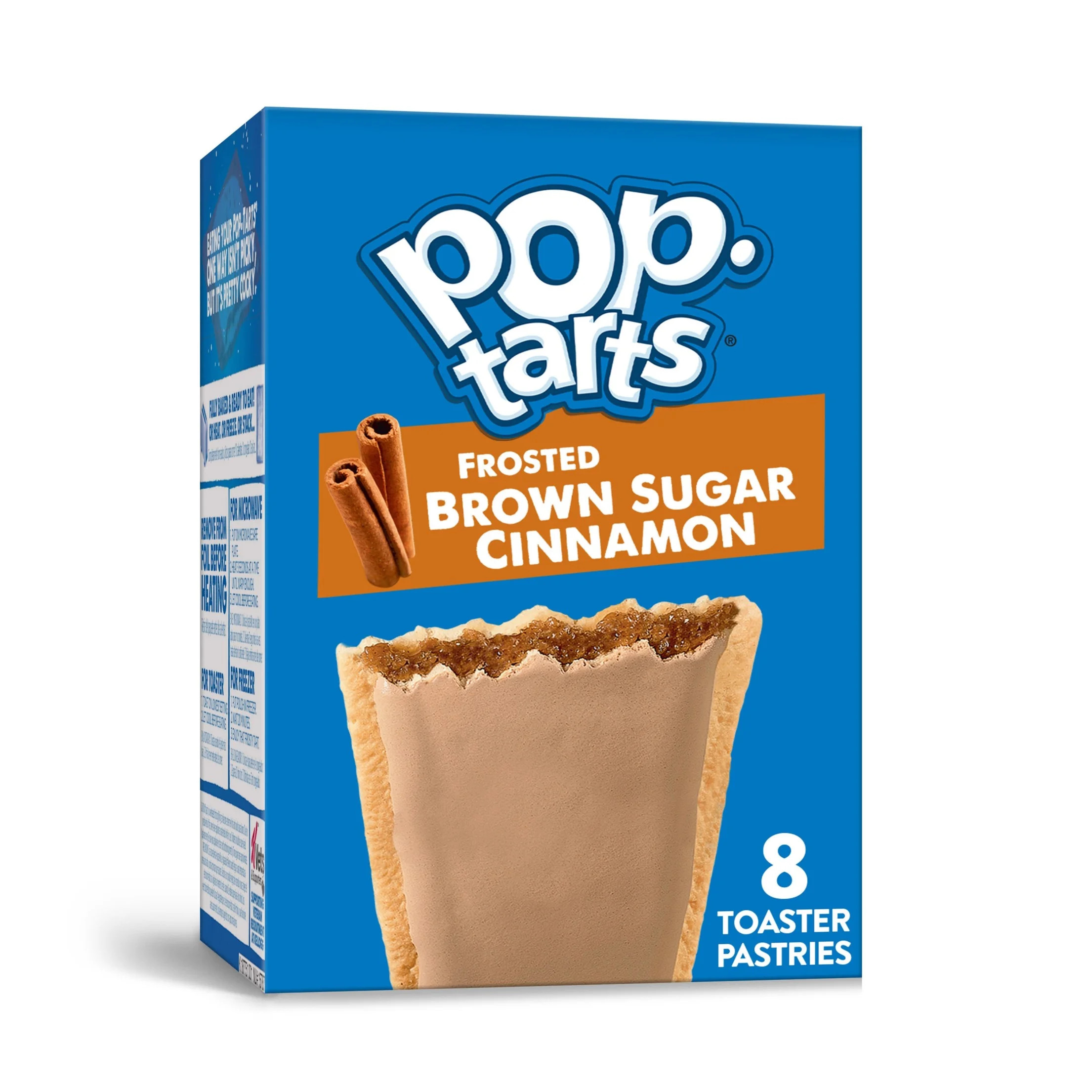 Pop-Tarts Frosted Brown Sugar Cinnamon Toaster Pastries, Breakfast Foods, Shelf-Stable, 13.5 oz (... | Walmart (US)