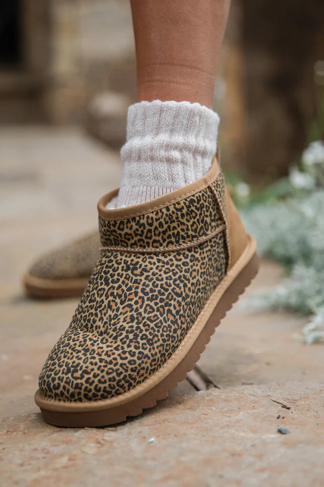 Georgia Leopard Mini Boot DOORBUSTER | Pink Lily