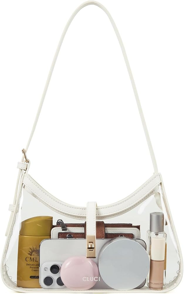 CLUCI Clear Bag for Stadium Events, Small Transparent Purse for Women | Amazon (US)